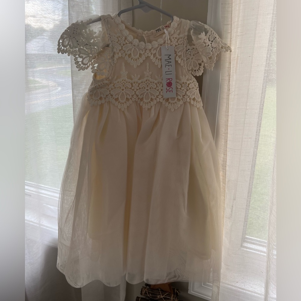 NWT flower girl dress 2T